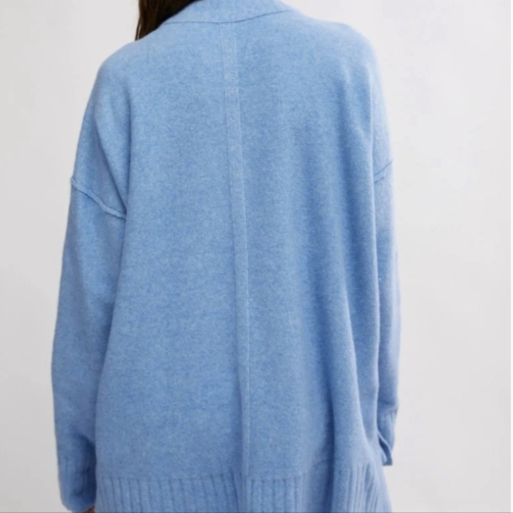 Free People - Phoebe Pullover in Waterfall Heather Size:XS - Picture 4 of 7